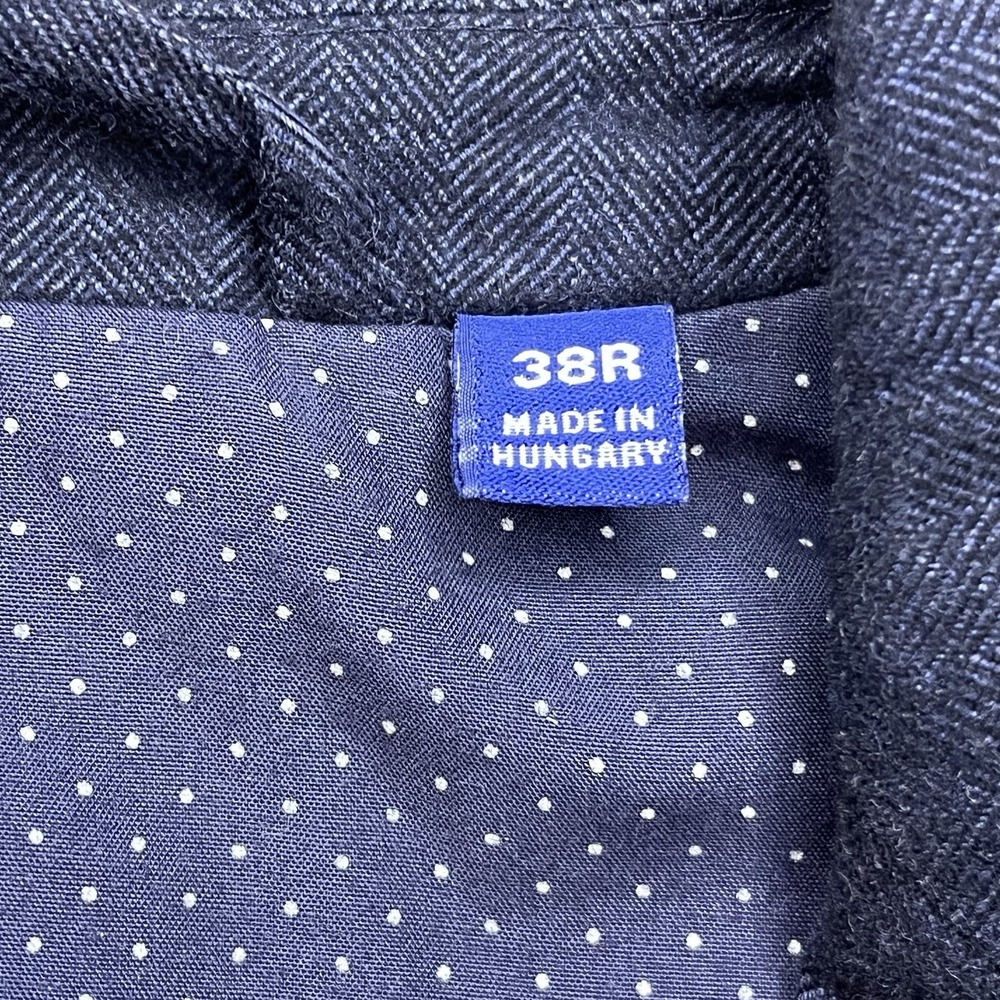 Boden Unlined 100% cotton Sports Coat Blazer 2 Button Navy Blue Womens Size 38R - Picture 6 of 16